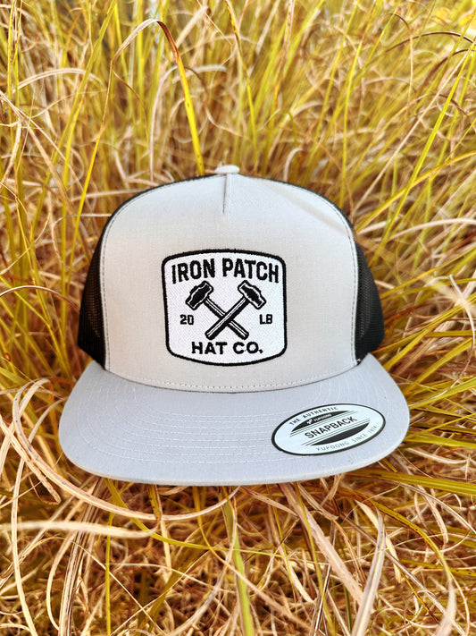 Iron Patch Silver Trucker