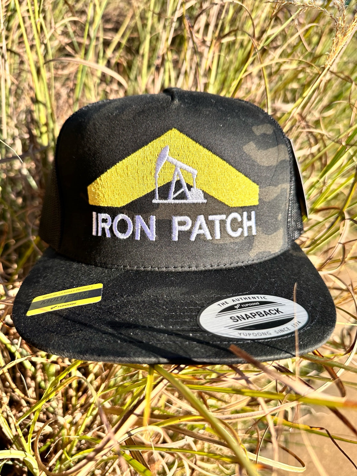 Iron Patch Pumpjack Hat – Blue/White