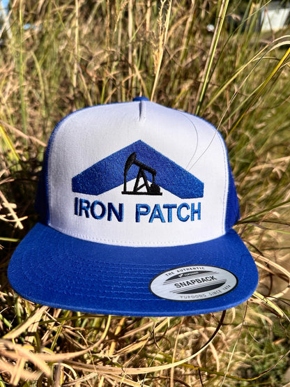 Iron Patch Pumpjack Hat – Blue/White