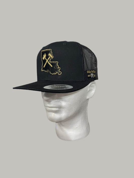 Bayou Black & Gold Snapback
