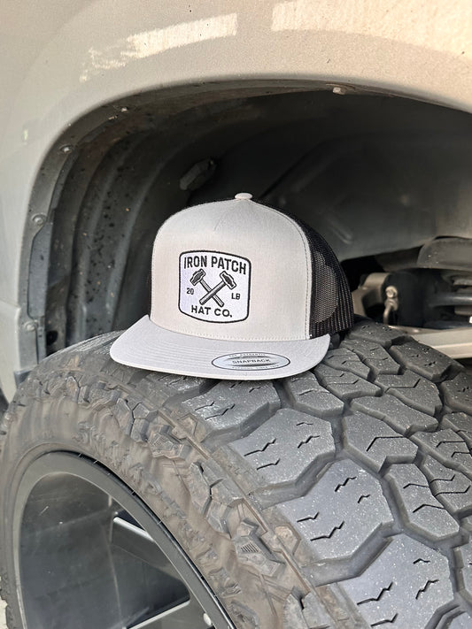 Iron Patch Silver Trucker