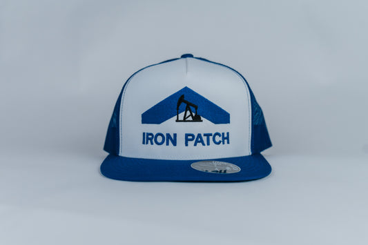 Iron Patch Pumpjack Hat – Blue/White
