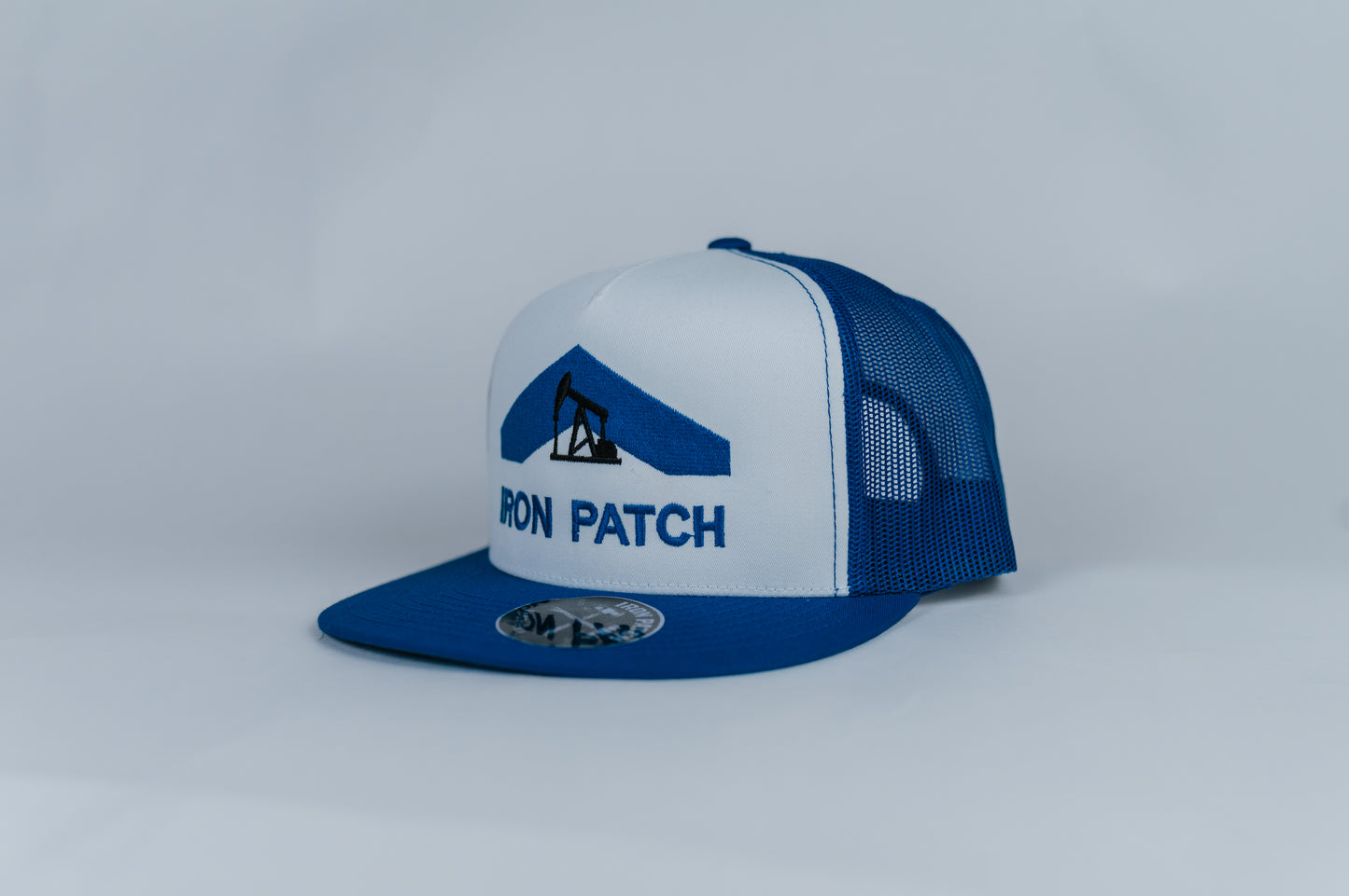 Iron Patch Pumpjack Hat – Blue/White